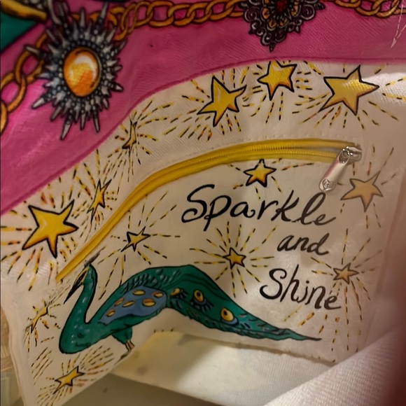 Brighton Artistic Blue and Pink Tote Bag - Picture 4 of 4